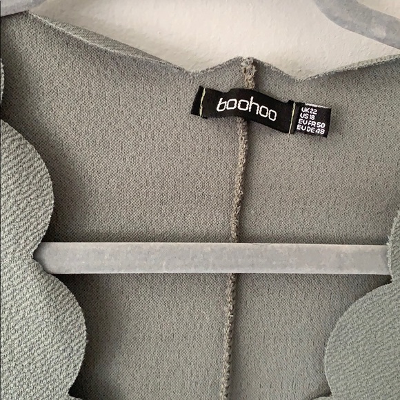 Boo hoo Plus Scallop Edge V Neck Shift Dress 18 - Picture 3 of 6